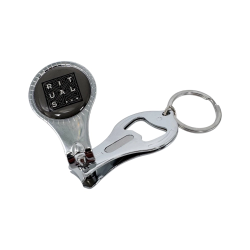 Nail Clipper Keyring with Bottle Opener
